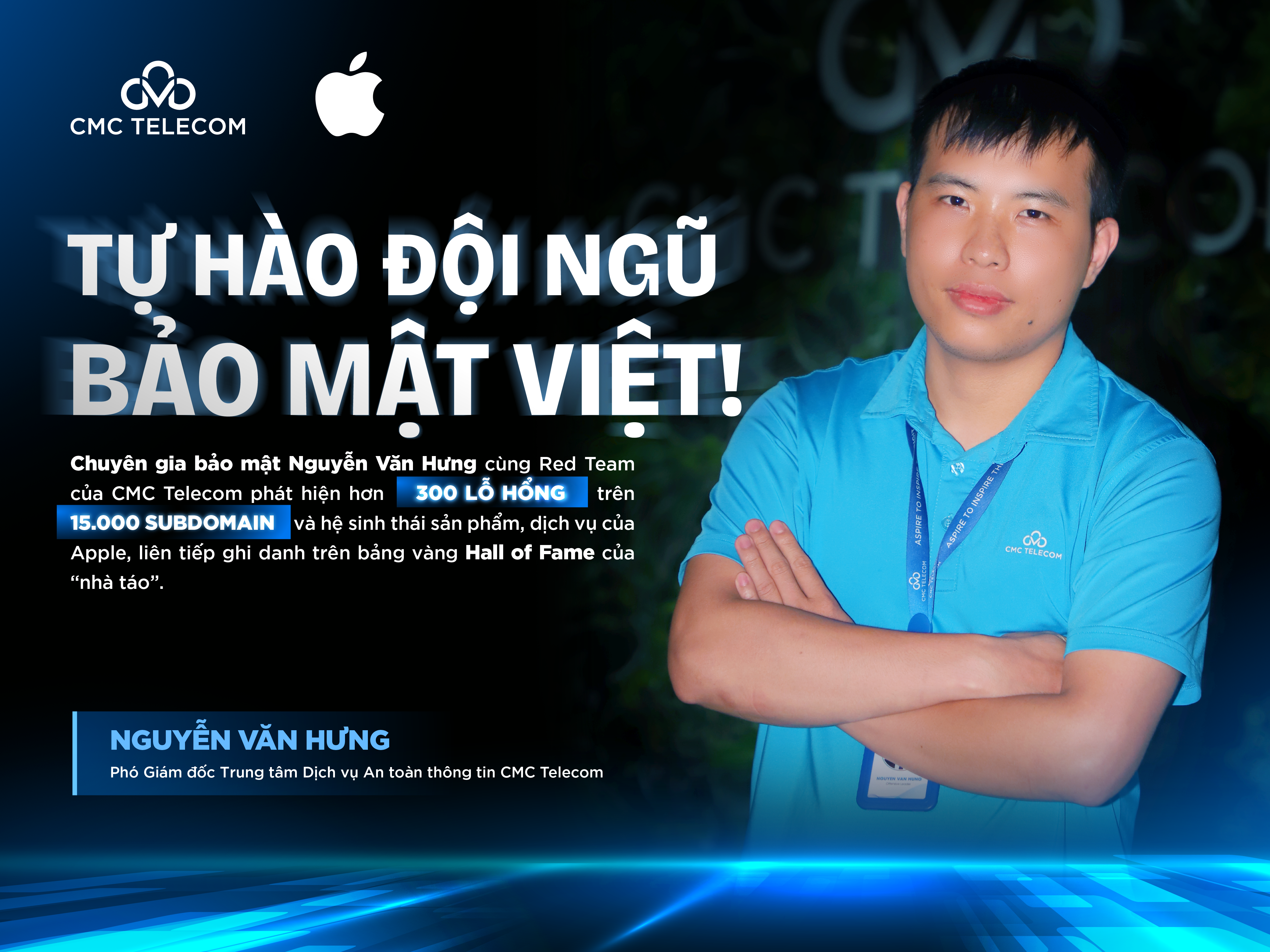 CMC Telecom Expert Leads Apple's Hall of Fame in Cybersecurity